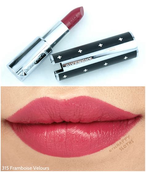 givenchy le rouge 315 framboise velours|givenchy le rouge review.